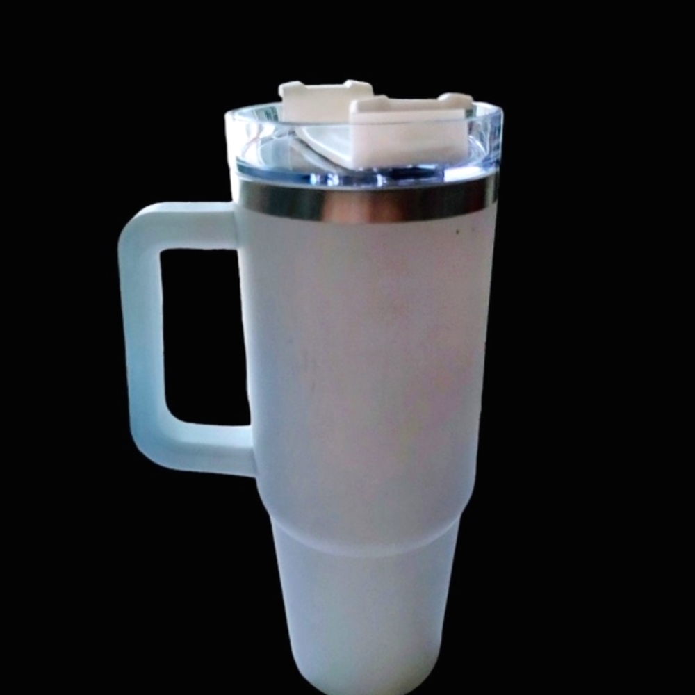 DrHorton Stainless Steel Large Travel Mug White